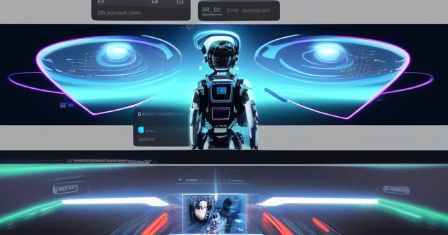 用戶正在使用先進的影片編輯工具