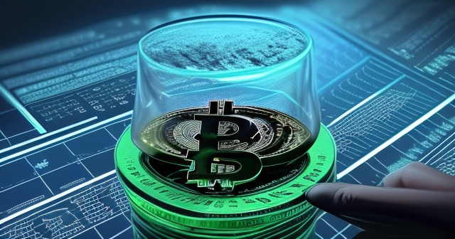 比特幣市場的技術分析示意圖