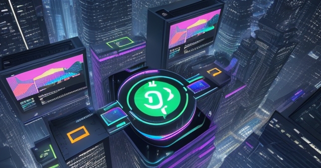 視覺動態圖表展示加密貨幣與實體資產的整合