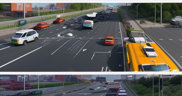 一個未來城市的智慧交通攝像頭