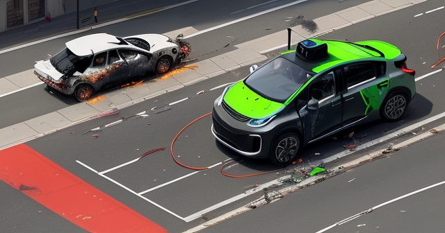 洛杉磯抗議活動的空拍圖，顯示燒毀的車輛