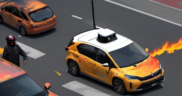 洛杉磯抗議期間的燒車情況