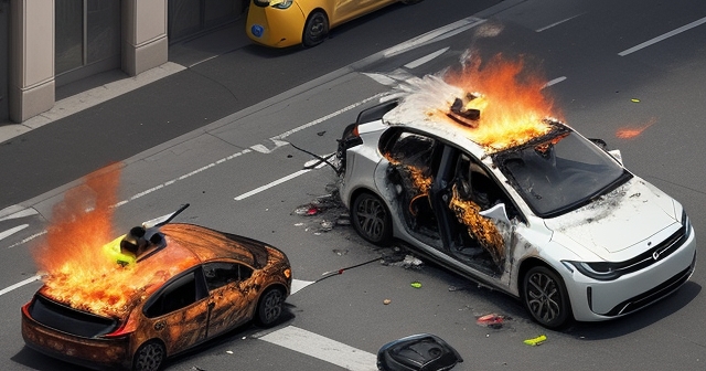 抗議者與電動滑板車的衝突現場