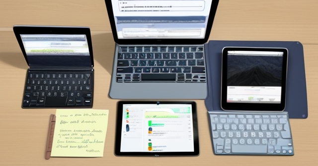 專業人士在使用 iPad 進行多工處理