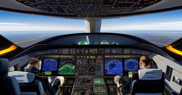 機場的場景，有登機橋和飛機