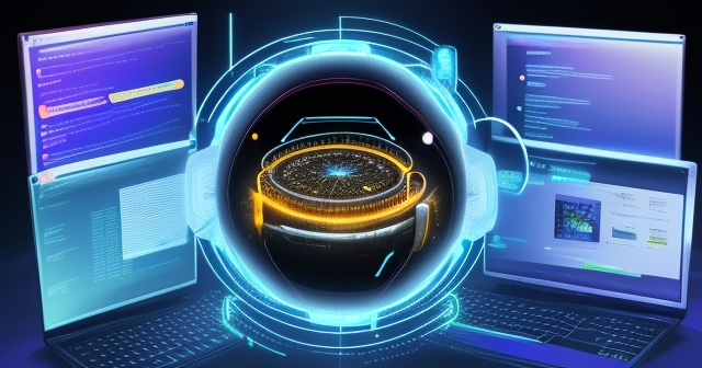 展示未來瀏覽器功能的概念插圖