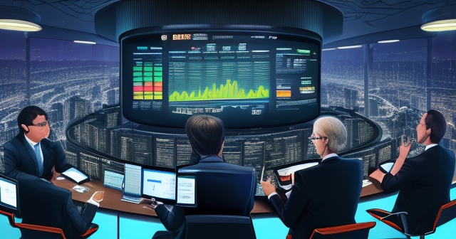 金融圖表顯示比特幣價格上升