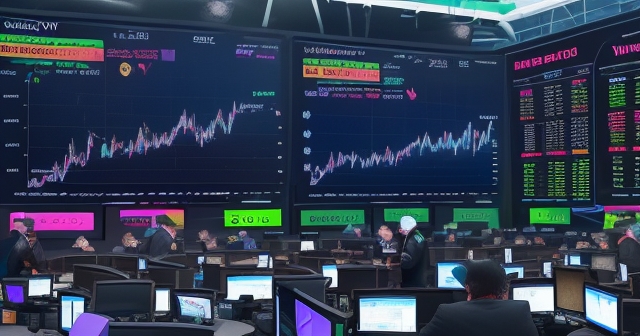 投資者正在分析市場趨勢