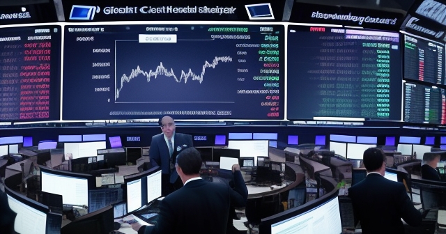 全球市場趨勢顯示於數位螢幕上