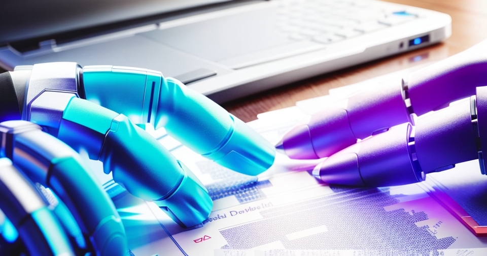 一位AI法律助理正在工作中