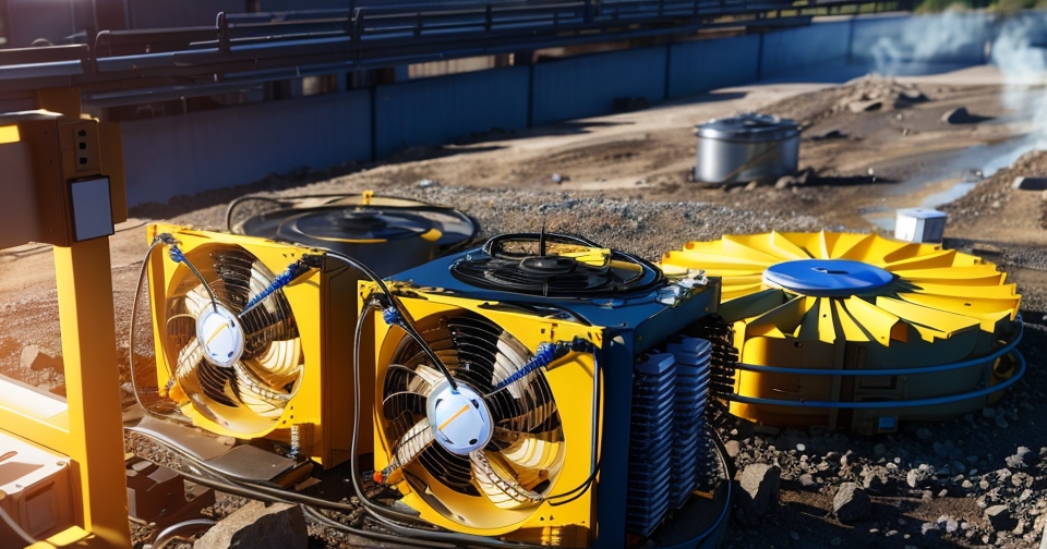 比特幣挖礦場，使用天然氣設備