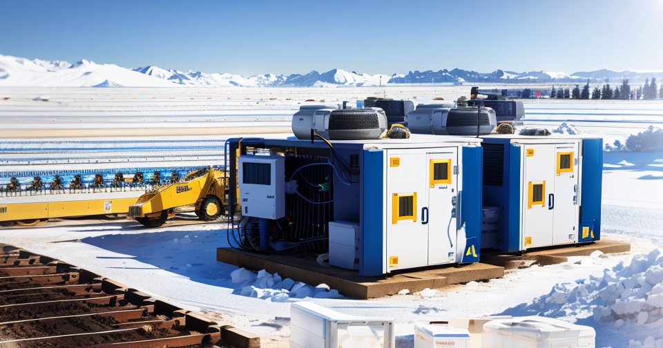 比特幣挖礦場，使用天然氣設備