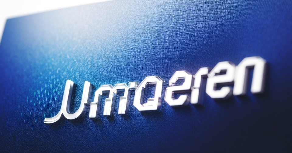 摩根大通標誌在數位背景上