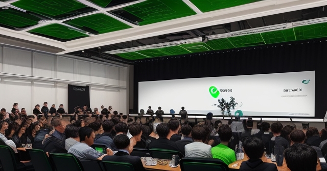 TechCrunch 大會參與者互動情景