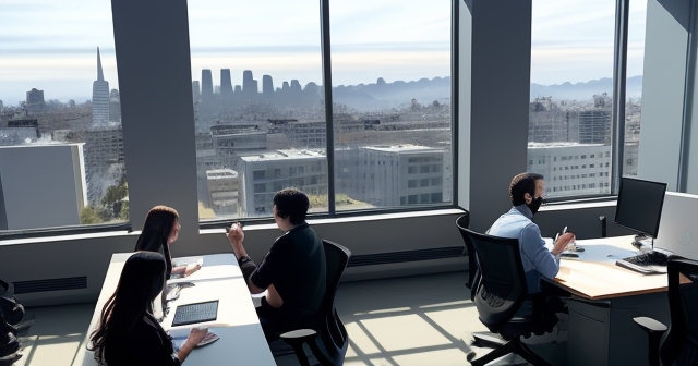 一名投資者正在分析商業地產