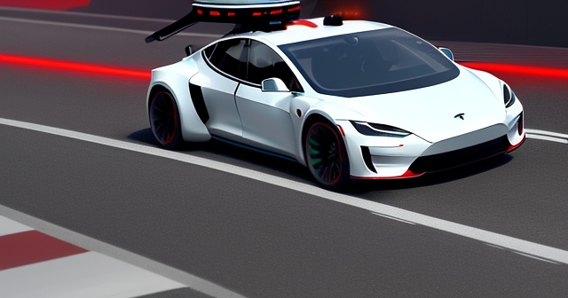 未來城市中行駛的無人計程車