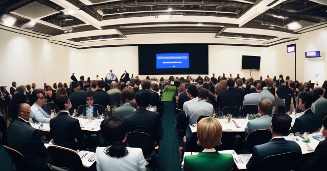 會議中參與者熱烈互動