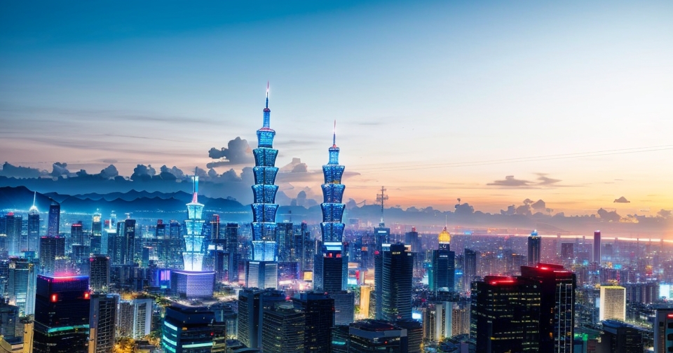 台灣天際線與金融圖表