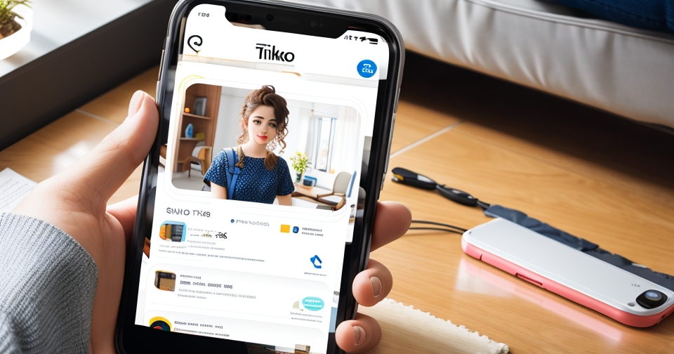 智慧型手機上的TikTok應用程式