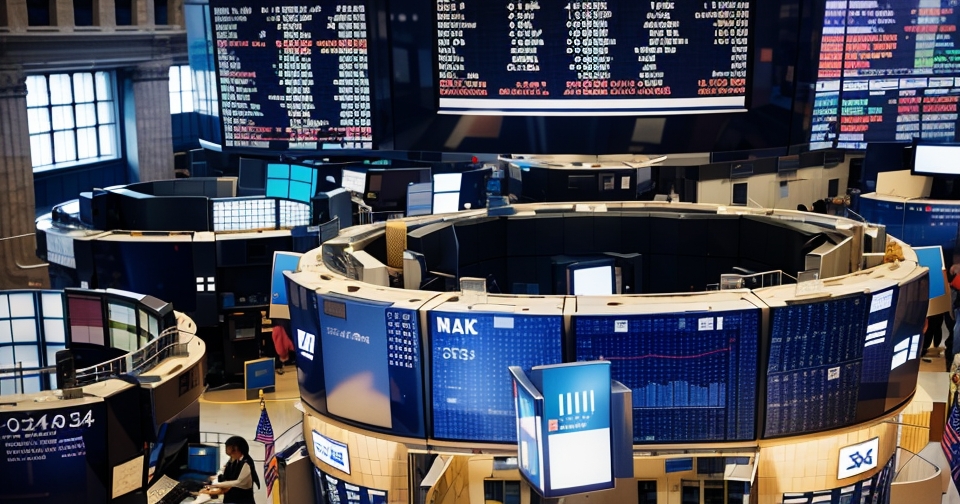 投資者在交易大廳中進行股票交易