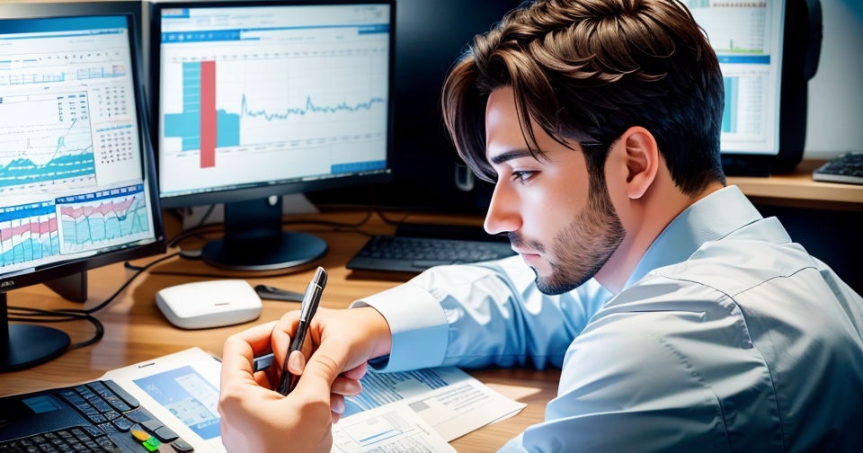 一位金融顧問正在分析 ETF