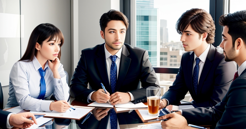 金仁寶集團的新任董事長正在與團隊討論未來策略