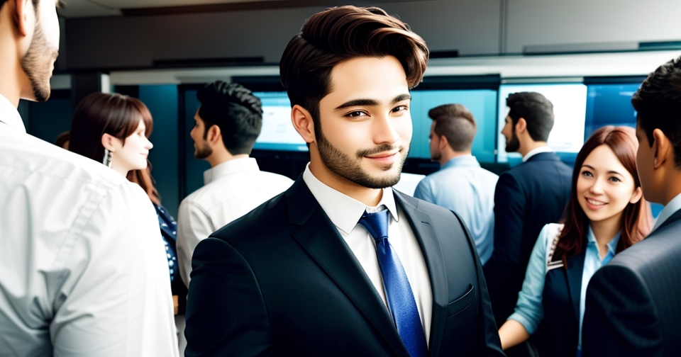 一位男子正在街頭交易股票