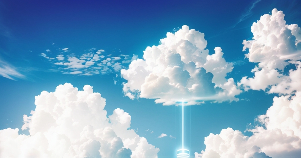 雲端運算技術的視覺示意