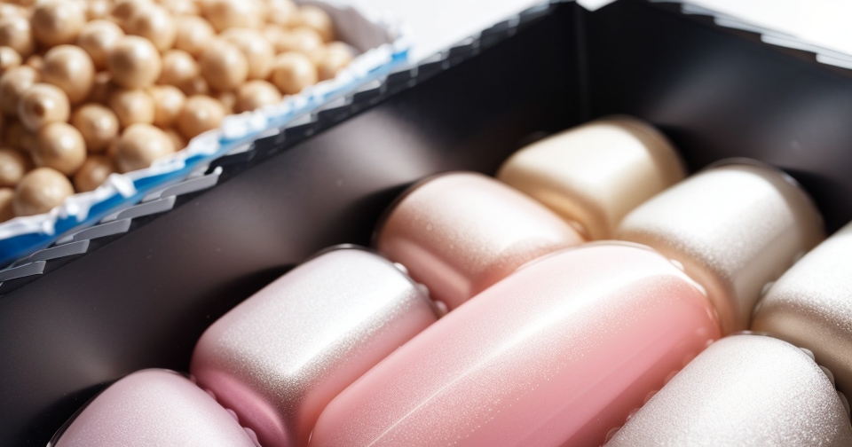 雙美生技的專家在市場中討論膠原蛋白產品