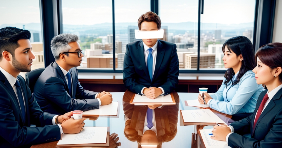 一場企業董事會討論會議