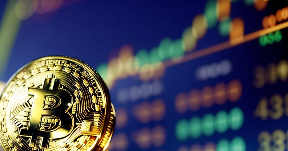 一位男子正在分析加密貨幣趨勢圖