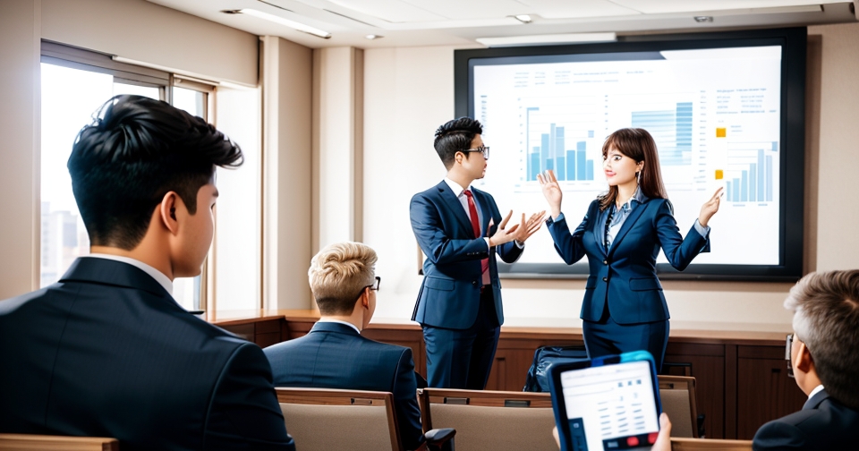 金融控股公司的會議現場