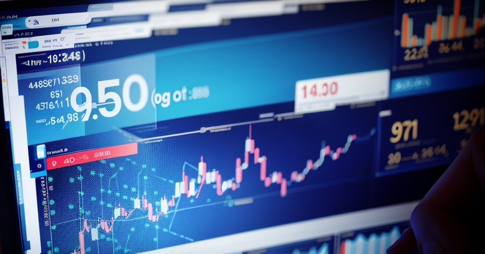 一位男子正在街頭交易股票