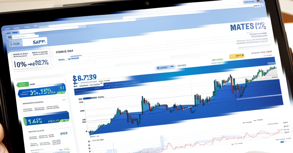 金融新聞概念與股票的圖像