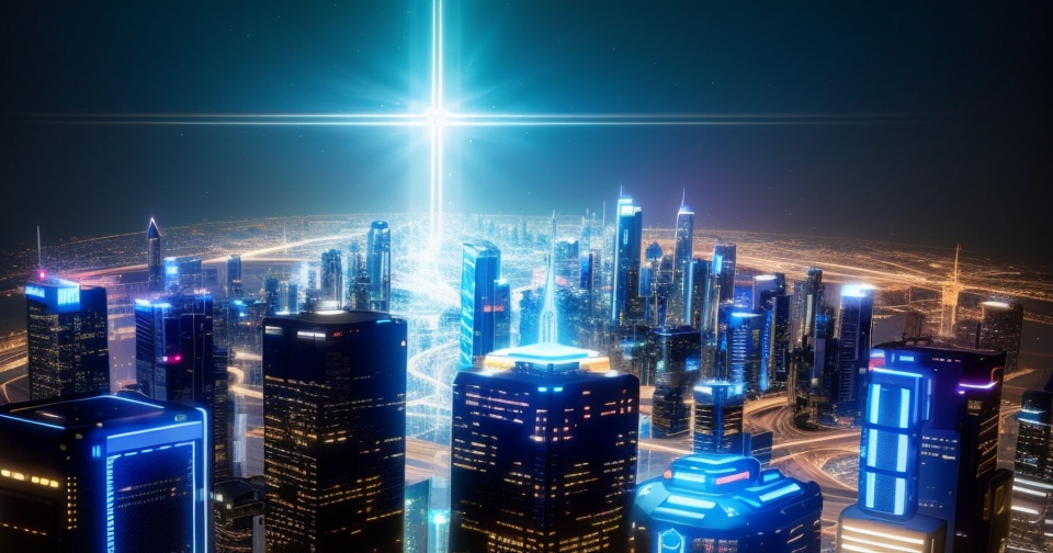 未來城市景觀與人工智慧