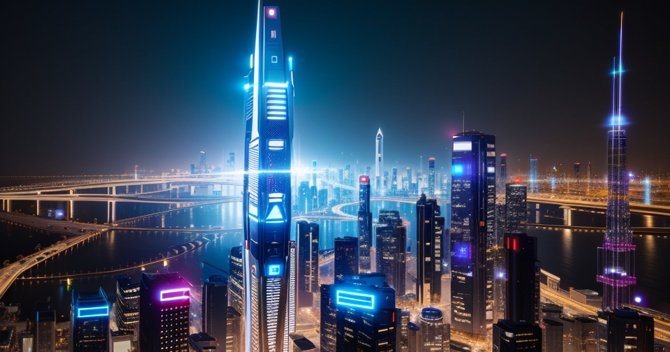 未來城市景觀與人工智慧