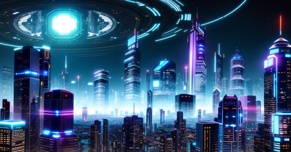 未來城市景觀與人工智慧