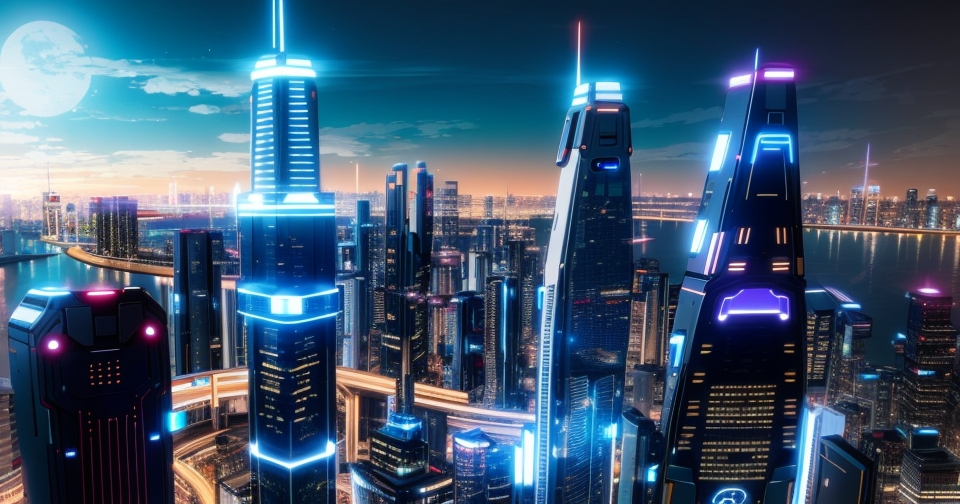 未來城市景觀與人工智慧
