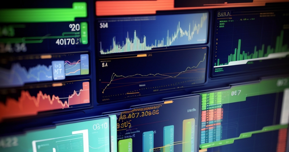 未來股票交易概念圖