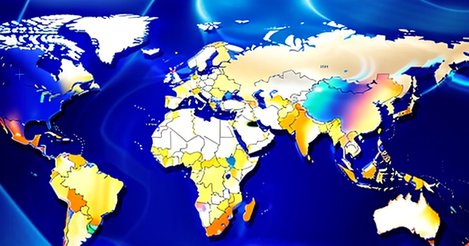 金融分析師正在查看全球市場趨勢