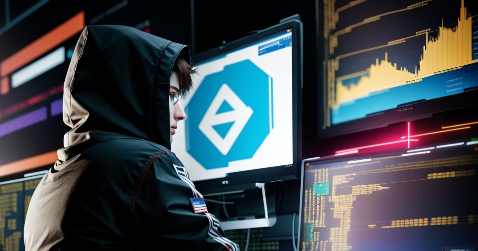 一位男子正在街頭交易股票