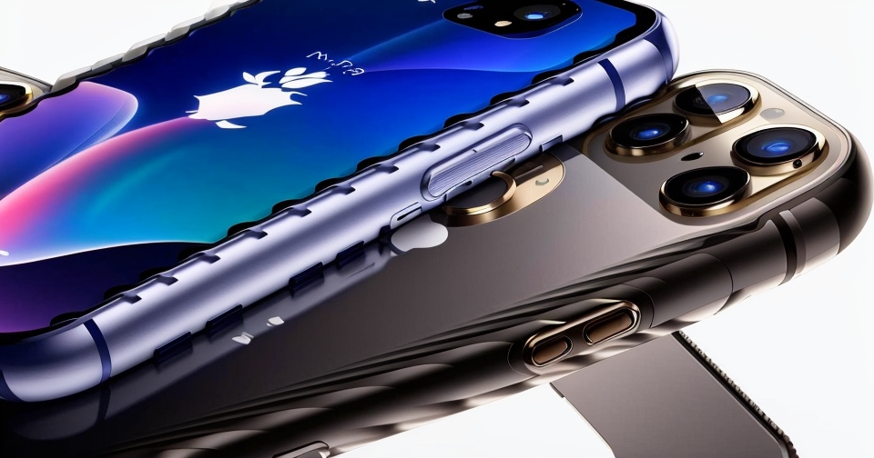 一位男子手持 iPhone 17