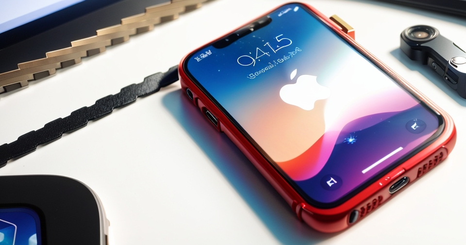 一位男子手持 iPhone 17