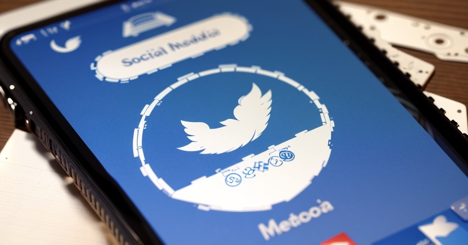 社群媒體混亂的插圖