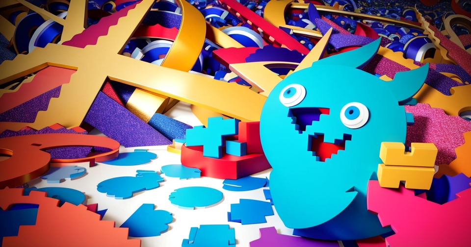 社群媒體混亂的插圖