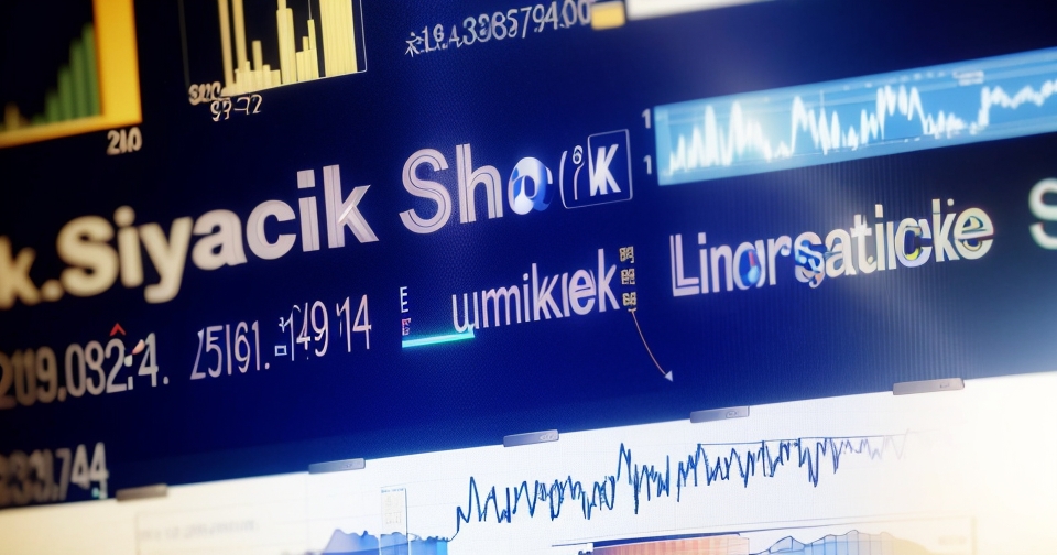 一張展示股市分析的圖表