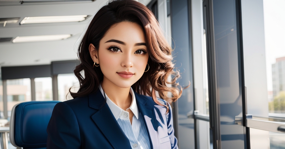 年輕女性在辦公室使用投資應用程式，展現現代職場中的投資智慧