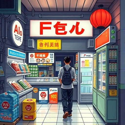 一位男子正在街頭交易股票