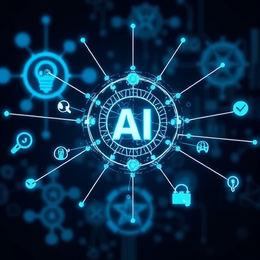 人工智慧技術革命概念圖