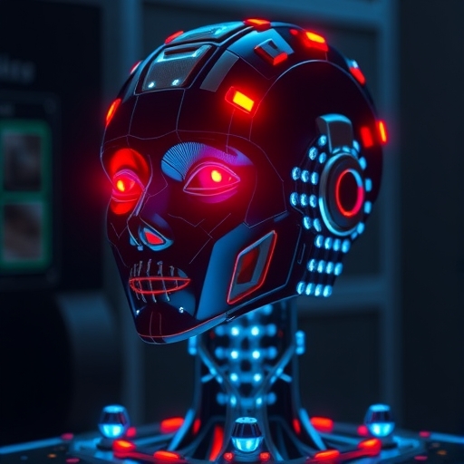 技術專家操作生物識別設備